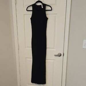 Elegant Black Sleeveless Maxi Dress